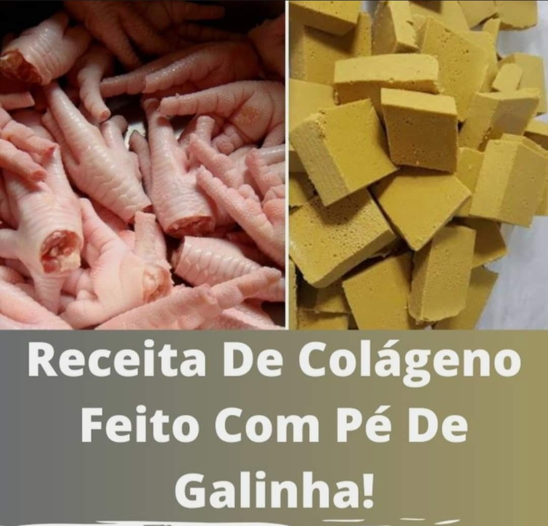 Como fazer colágeno com pé de galinha receita fácil - Sabor Gostoso